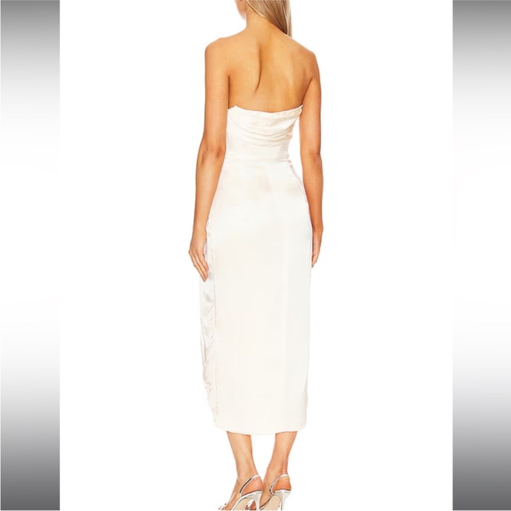 Bardot Elio Corset Dress in Gold & Ivory, Size: 6 - Picture 3 of 9